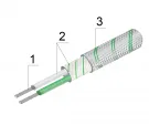 Провод термопарный ХА (К)  2×0,35 ННЭ 3,4 мм «К»