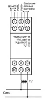 Схема подключения МЭ110-224.1Н к однофазной сети