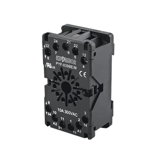 Монтажные колодки KIPPRIBOR PYF-039BE (для 3-контактных промежуточных реле серии RS) — изображение 2