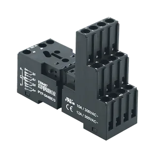 Монтажные колодки KIPPRIBOR PYF-044BE, PYF-144BE (для 4-контактных промежуточных реле серии RP)