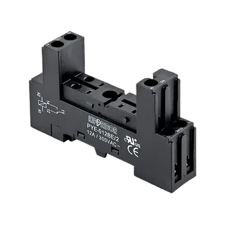 Монтажные колодки KIPPRIBOR PYF-012BE, PYF-022BE, PYF-112BE, PYF-122BE (для 1- и 2-контактных промежуточных реле серии MR)