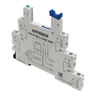 Монтажные колодки KIPPRIBOR PYF-011BE (для 1-контактных промежуточных реле серии SR)