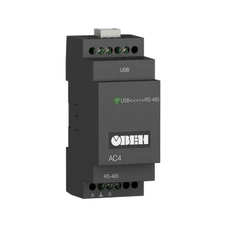 АС4 преобразователь интерфейсов RS-485 <-> USB c гальванической изоляцией
