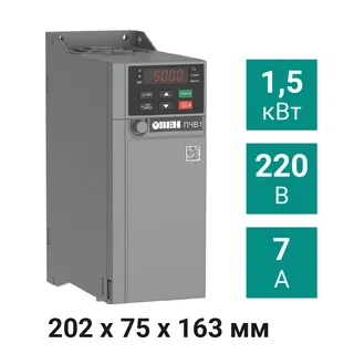 Преобразователь частоты ПЧВ1-1К5-А [М01] 1,5 кВт 220 В
