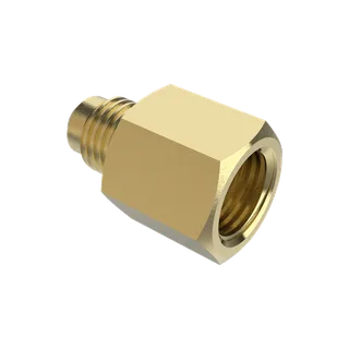 УПЛ устройство переходное латунное с резьбы SAE ¼" на G1/4" и G1/2"