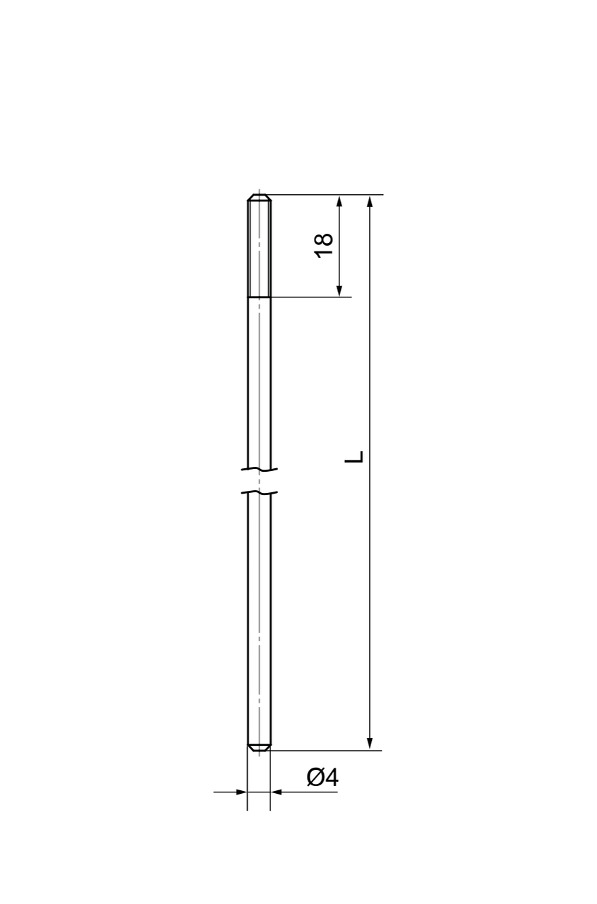 Стержень М4